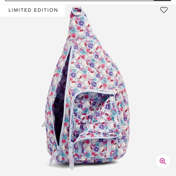 🎀 NWT Vera Bradley x Hello Kitty 🎀 Limited Edition Sling Backpack - Picture 3 of 9